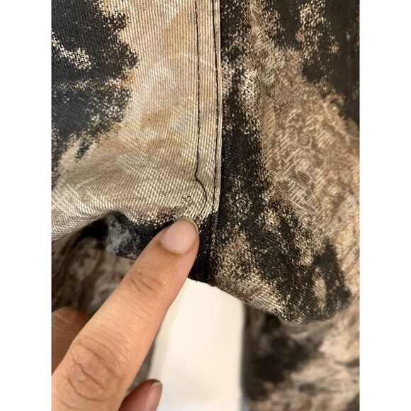 Lola & Sophie Brown and Black Rustic Paisley Motif Printed Pants Size 8 - Picture 5 of 6